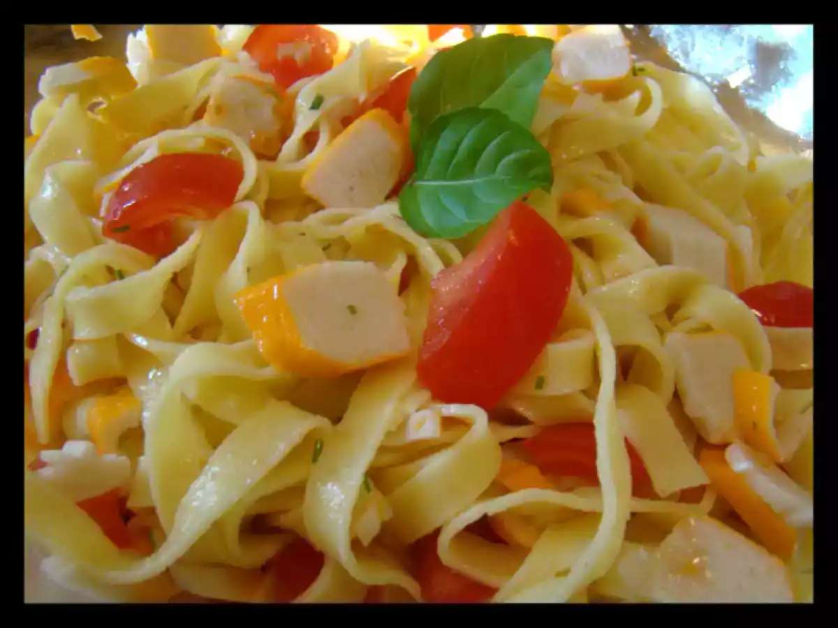 Salade de tagliatelles au surimi - photo 3
