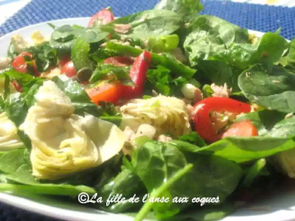 SALADE DE THON, TOMATES ET ARTICHAUTS - photo 2