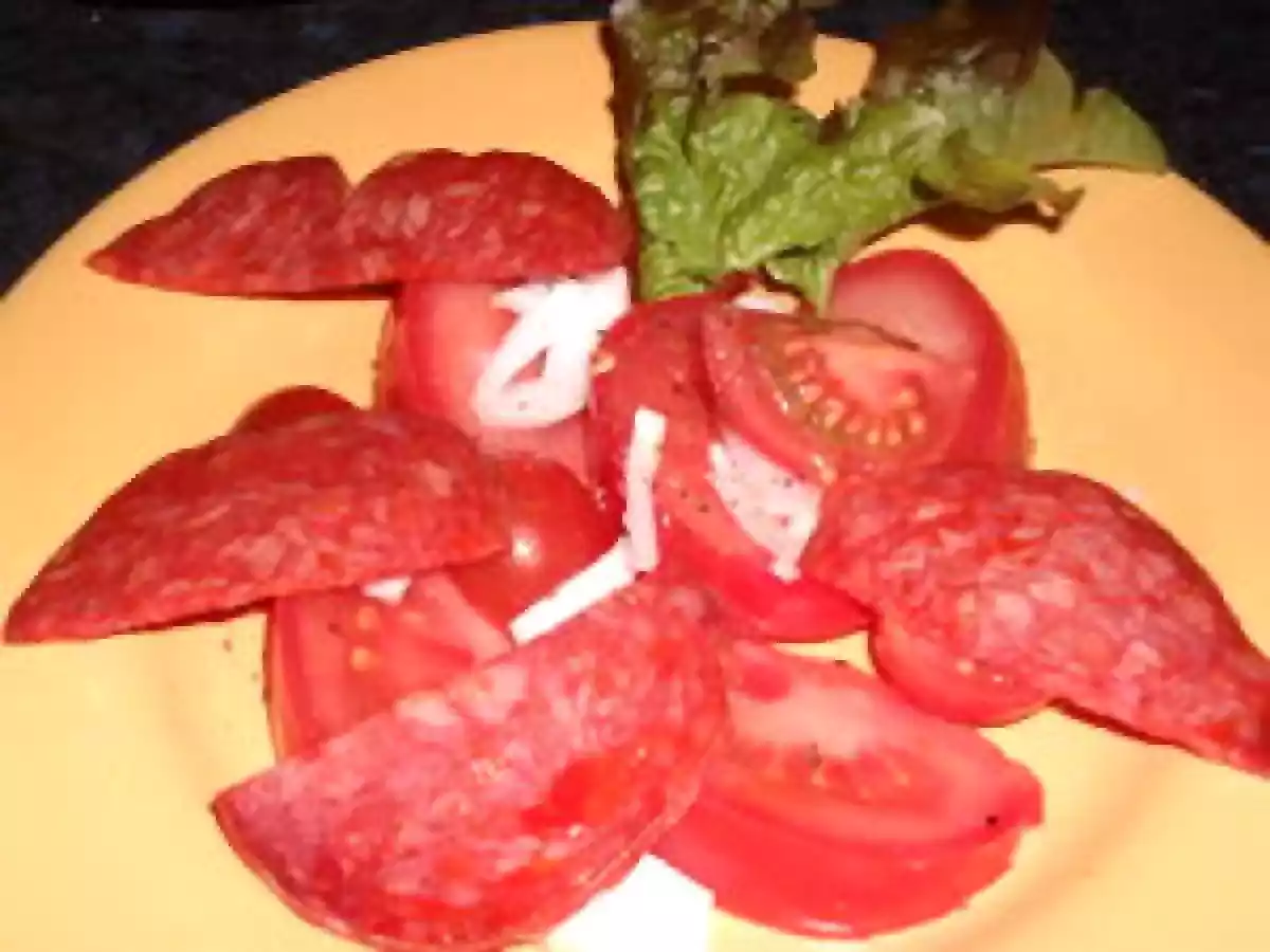 SALADE DE TOMATES AU CHORIZO DE JAMIE OLIVER - photo 2