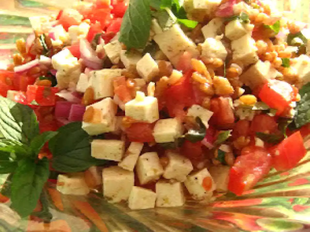 Salade de tomates et d'épeautre