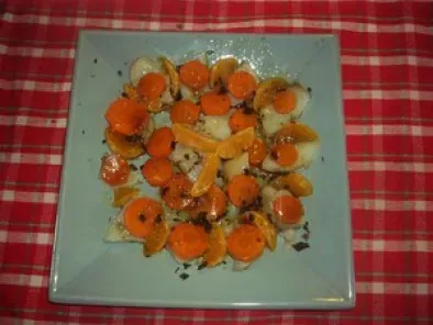 Salade de topinambours à la mandarine