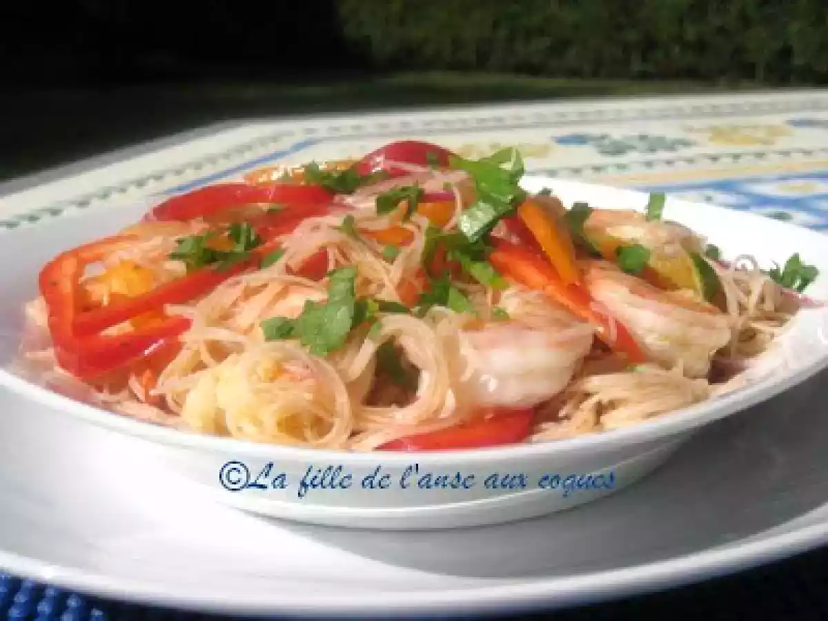 SALADE DE VERMICELLES AUX CREVETTES - photo 2