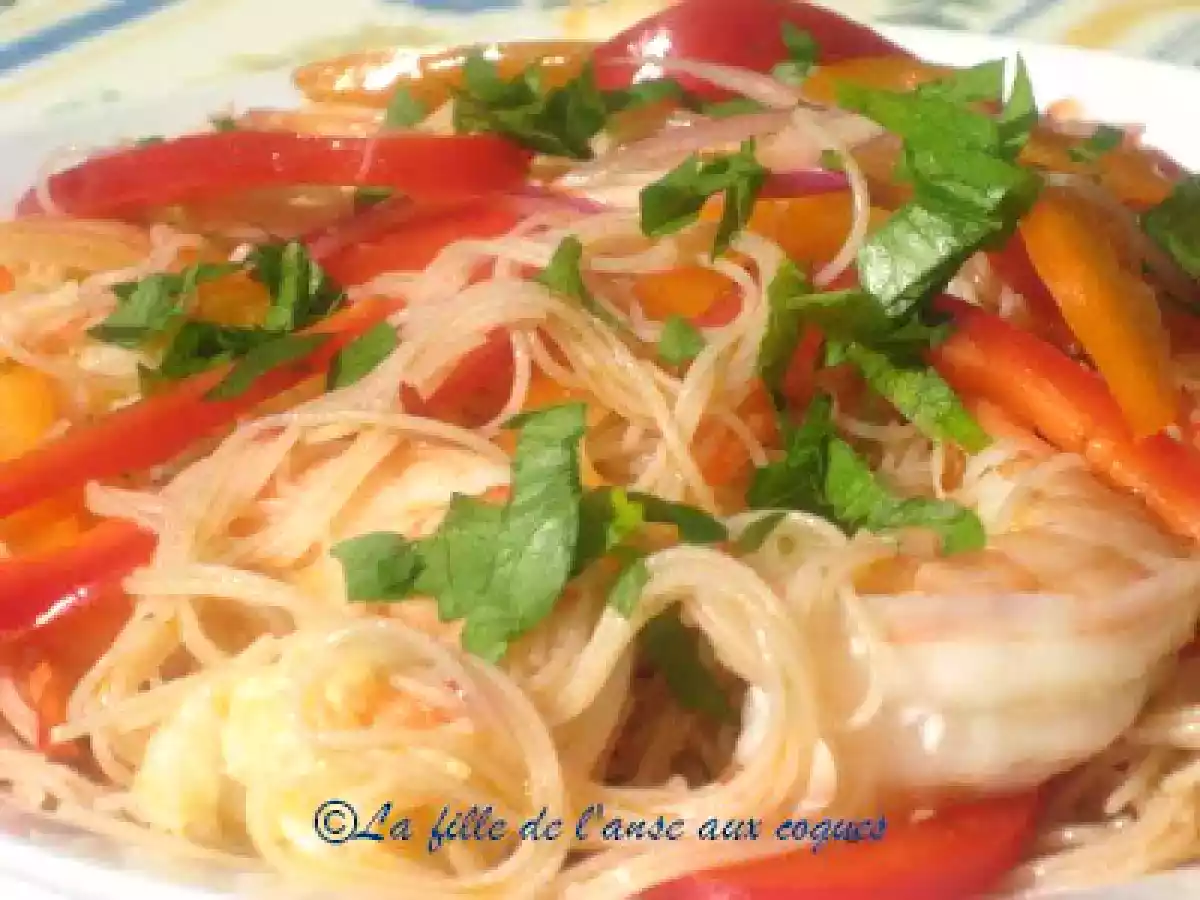SALADE DE VERMICELLES AUX CREVETTES - photo 4