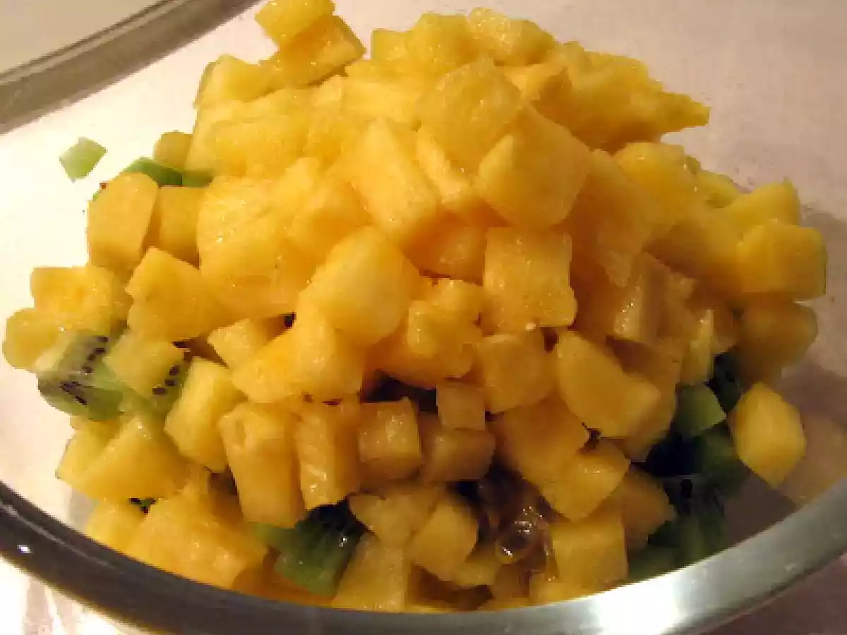 Salade des fruits à la Pina Colada - Früchtesalat mit Pina Colada-Espuma - photo 4