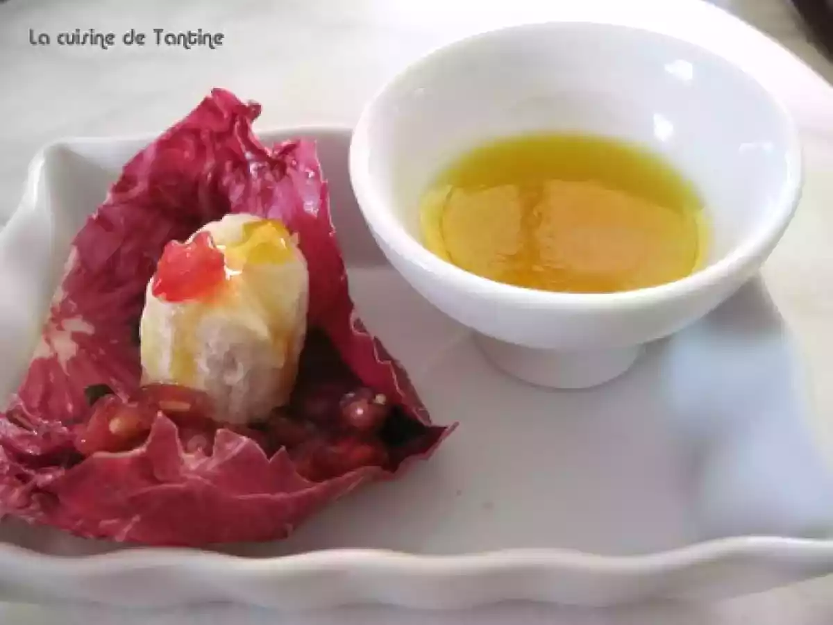 Salade douce amère pour amuse bouche de fête