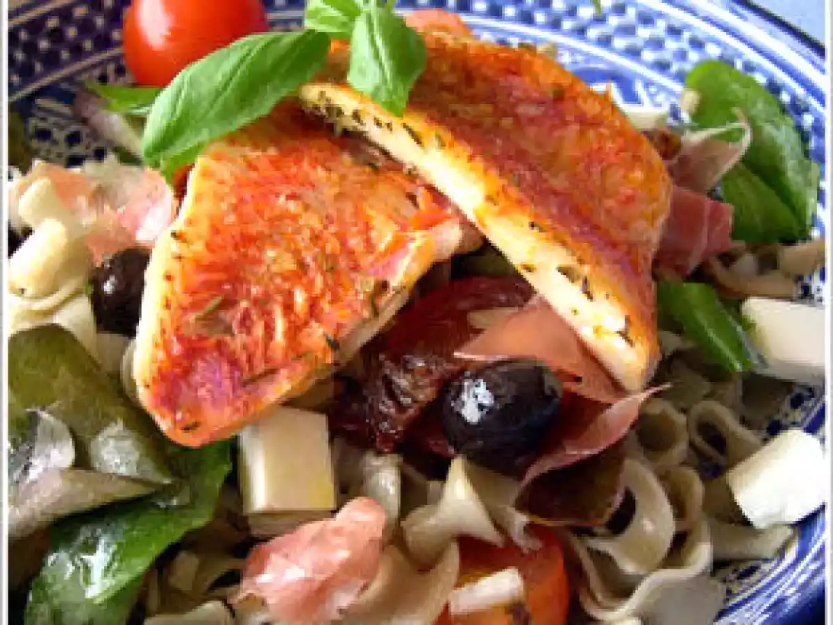 Salade Estivale aux Parfums de Provence, Rougets grillés à la Plancha