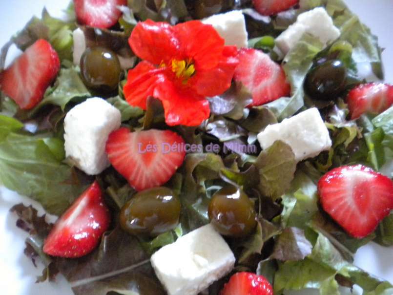 Salade estivale feta, fraises et olives confites, vinaigrette vanillée - photo 3