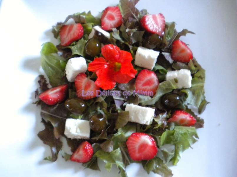 Salade estivale feta, fraises et olives confites, vinaigrette vanillée - photo 4