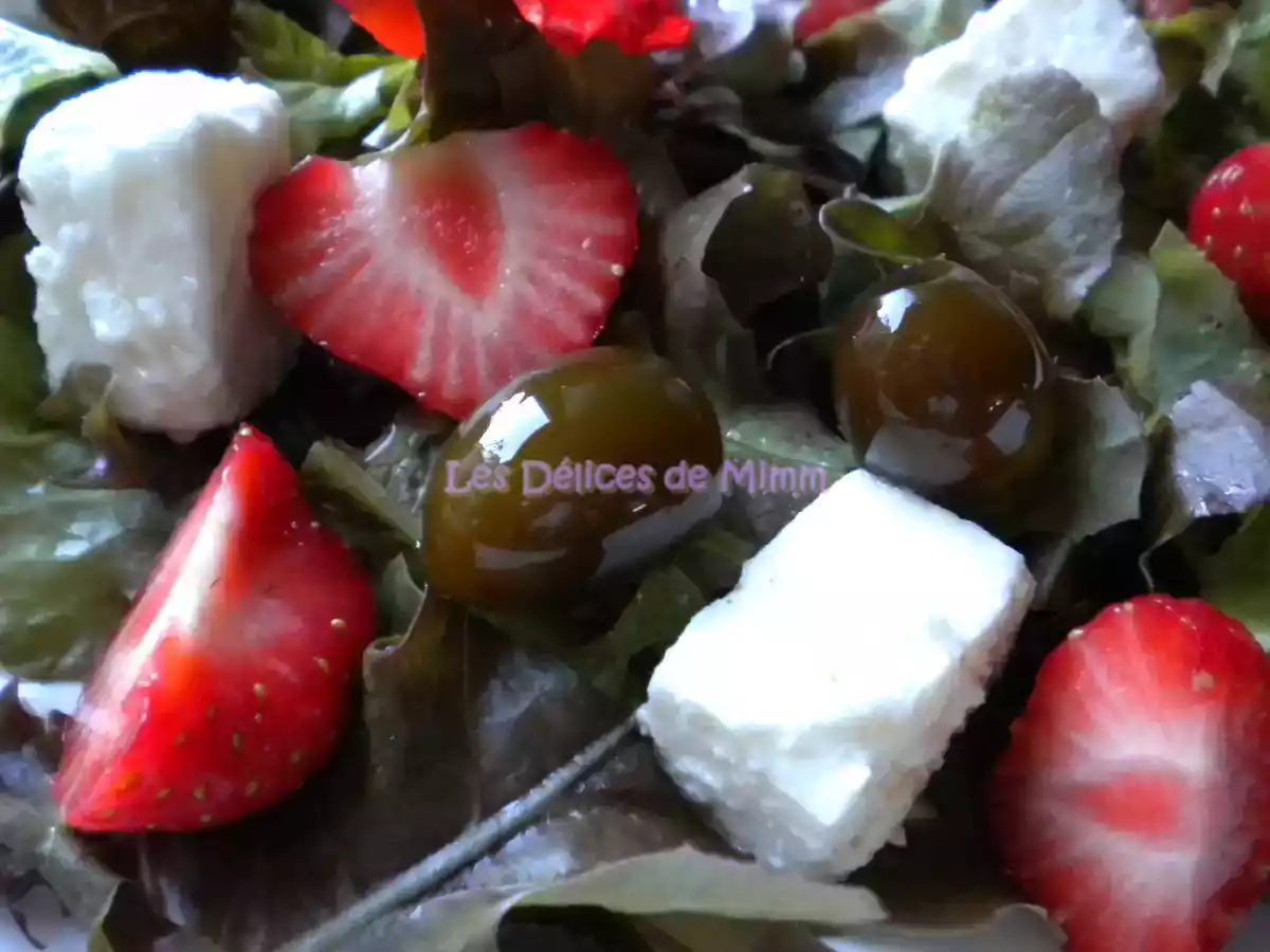 Salade estivale feta, fraises et olives confites, vinaigrette vanillée - photo 6