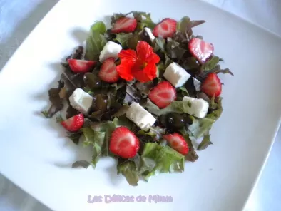 Salade estivale feta, fraises et olives confites, vinaigrette vanillée - photo 2