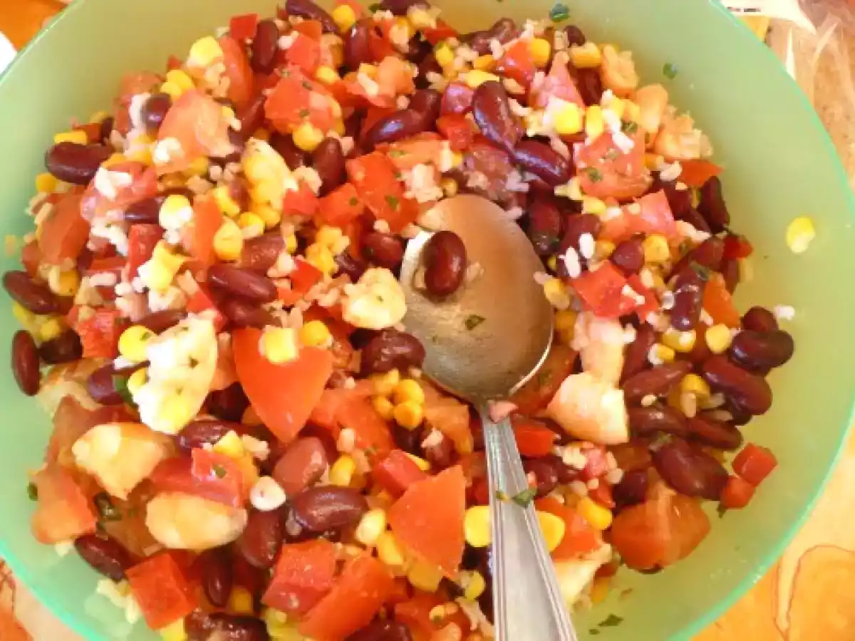 Salade estivale haricots rouges et Cie