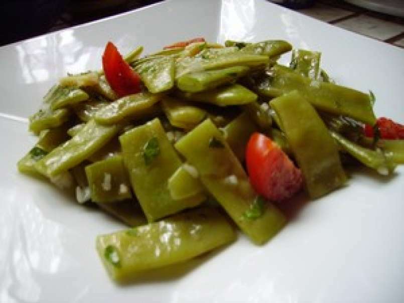 Salade Fraicheur de Haricots Vert Plats au Gingembre et Persil, photo 3