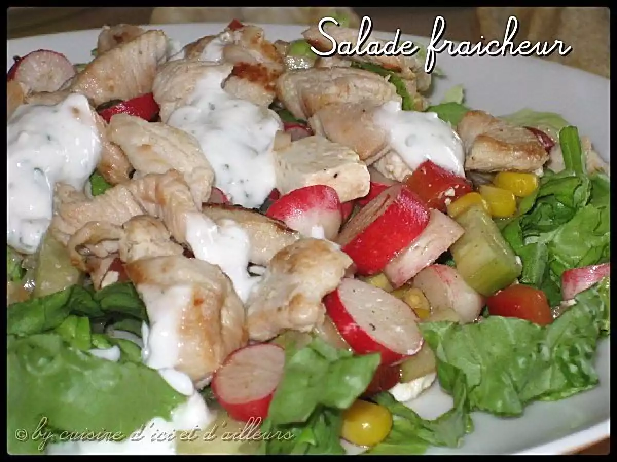 Salade fraicheur & sa sauce au fromage blanc citronnée - photo 4