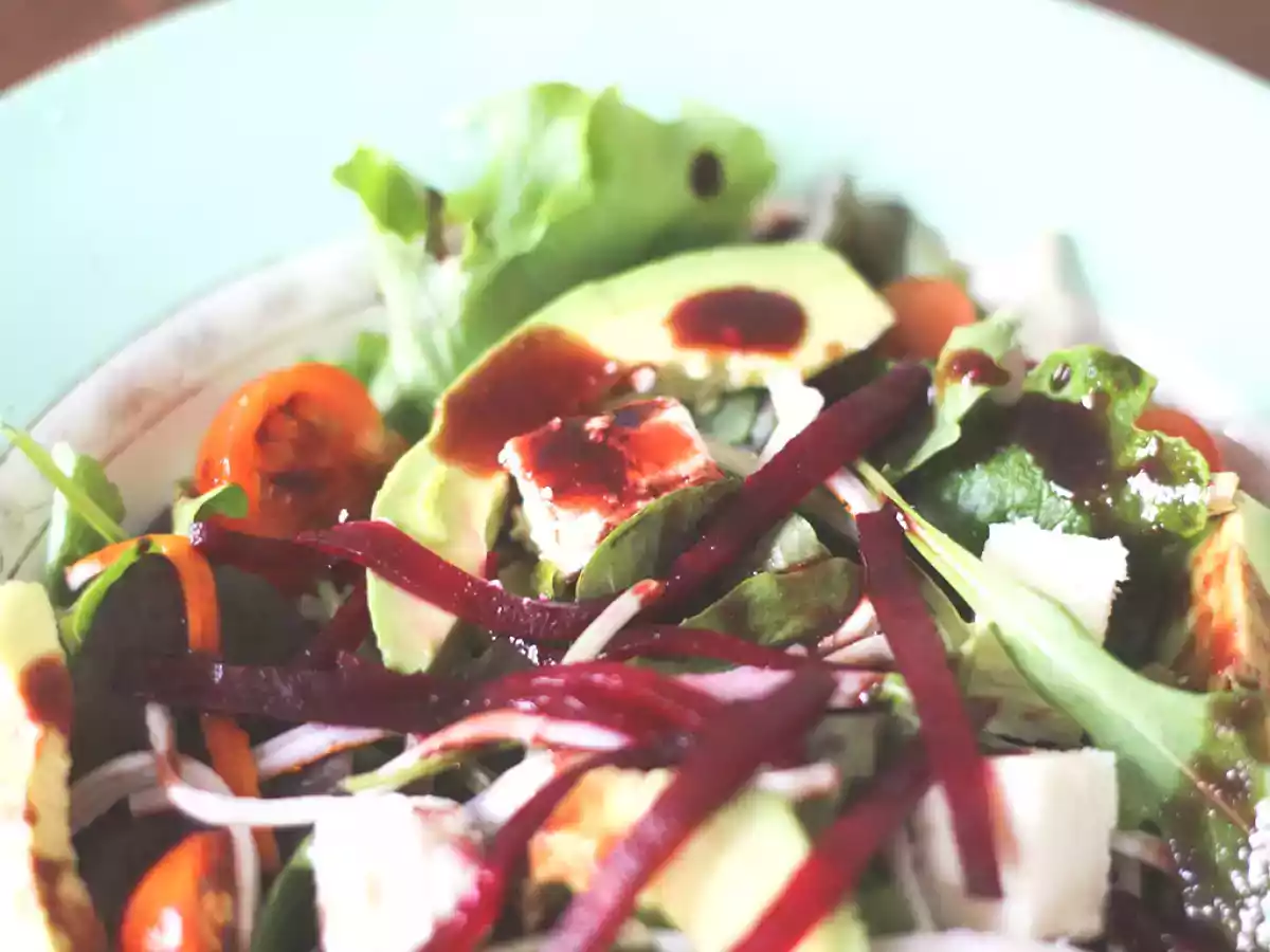 Salade gourmande, vinaigrette à la framboise - photo 2