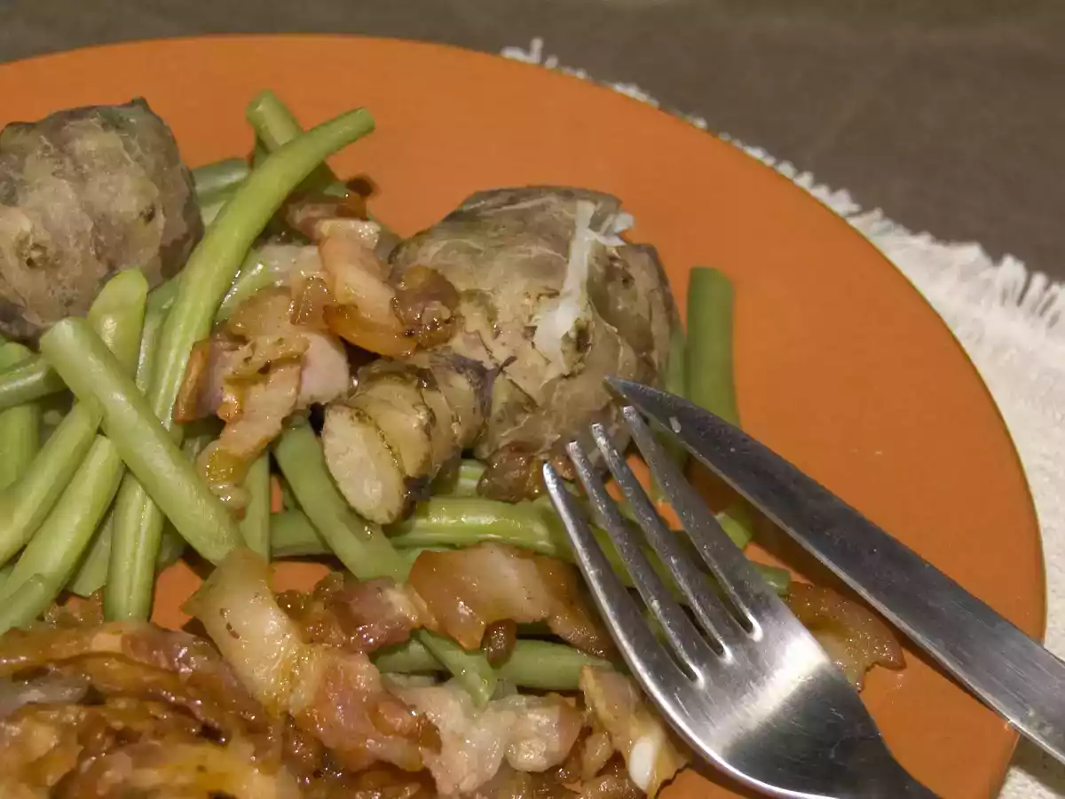 Salade liégeoise aux topinambours