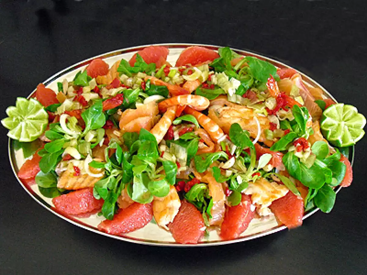 Salade marine au saumon