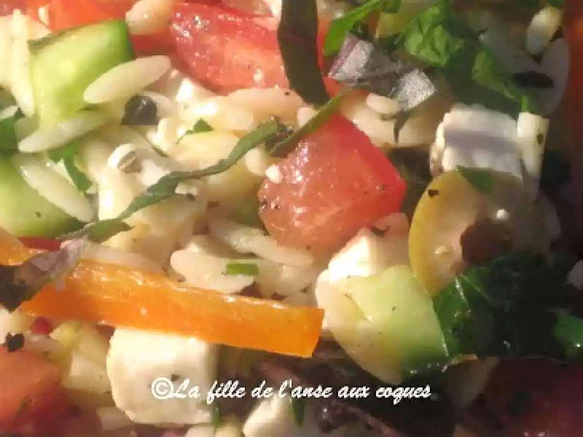 SALADE MÉDITERRANÉENNE À L'ORZO ET AU FETA - photo 3