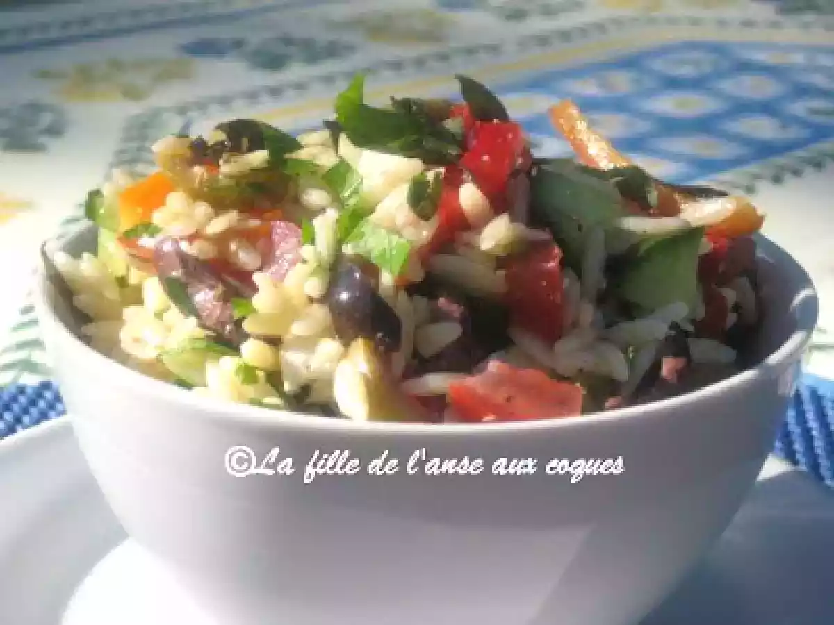 SALADE MÉDITERRANÉENNE À L'ORZO ET AU FETA - photo 4