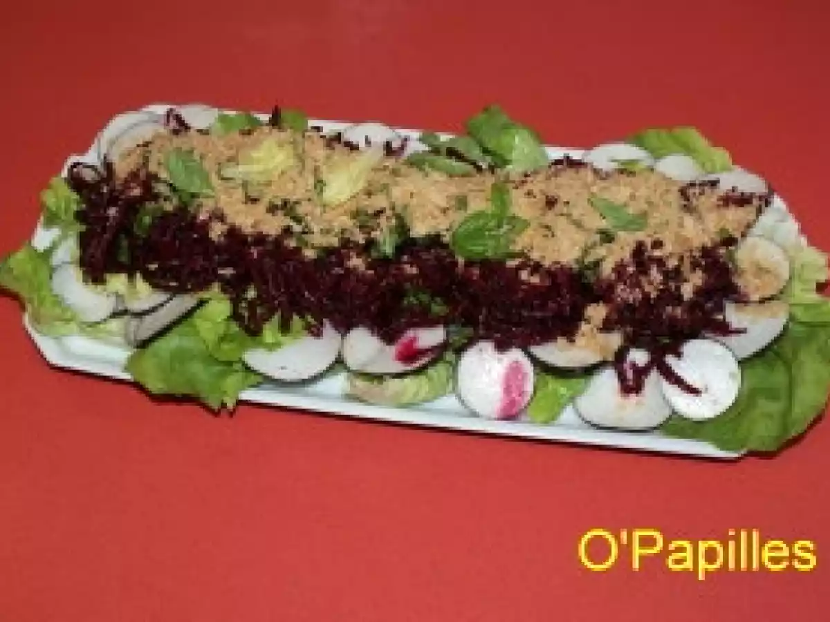 Salade nature betteraves crues et radis noir
