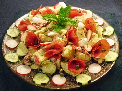 Salade parmentière à la bresaola