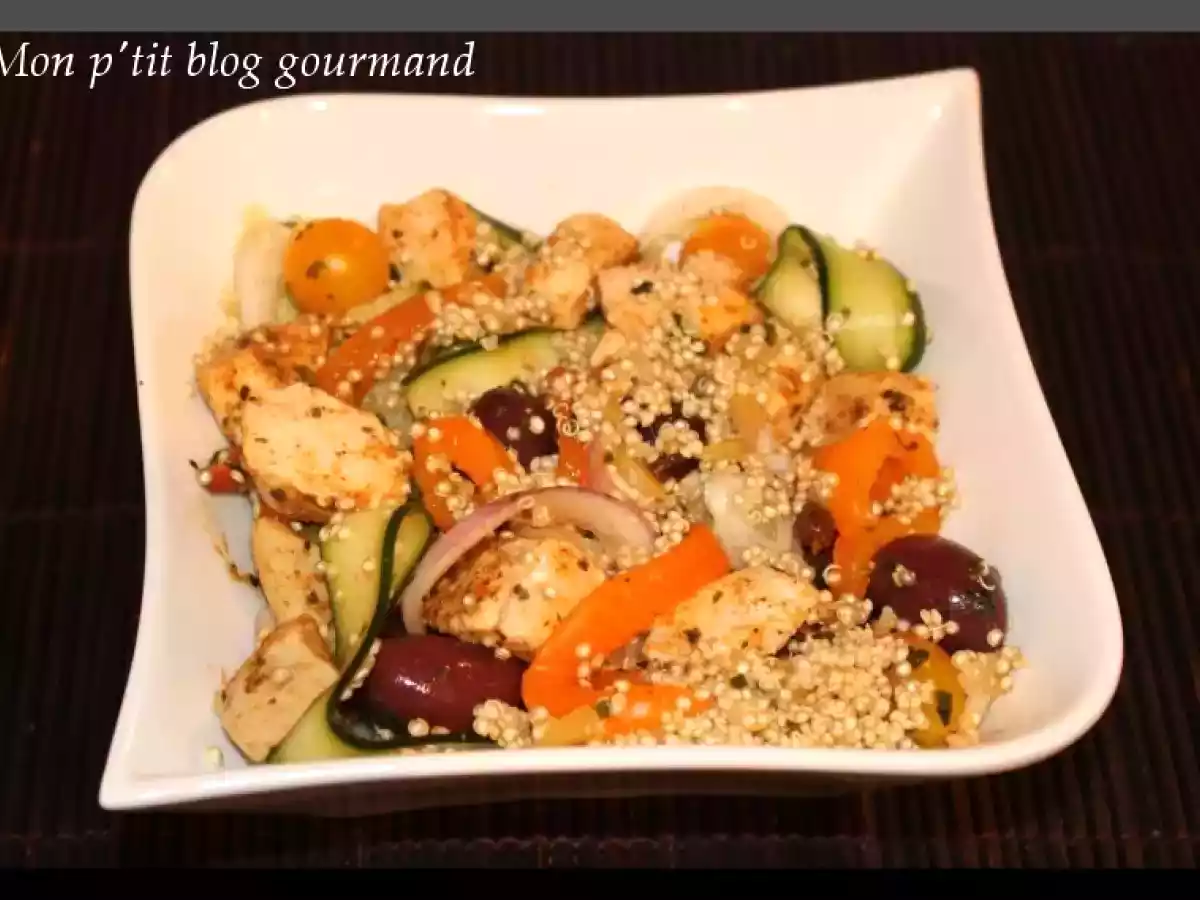 Salade quinoa aux saveurs orientales