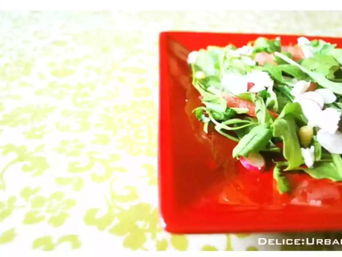 SALADE ROQUETTE PASTÈQUE FETA de Jamie Olivier