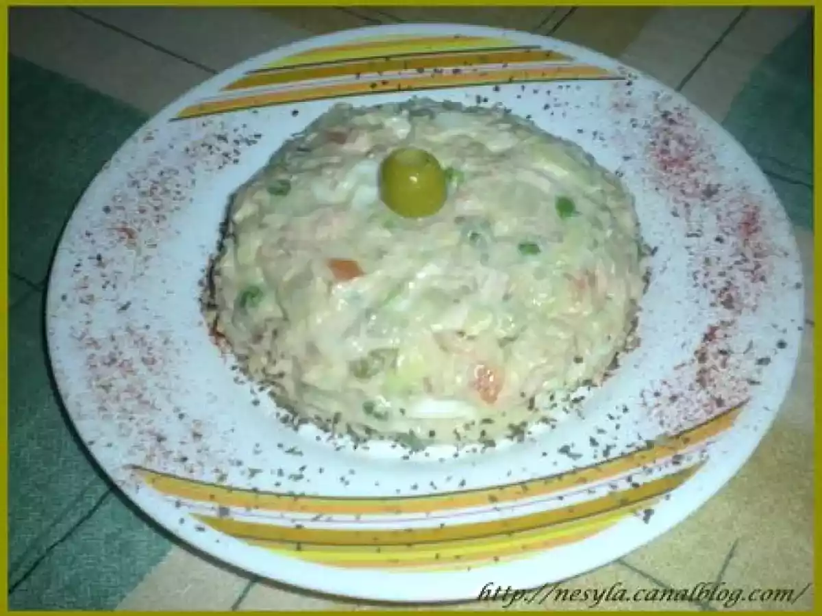 Salade Russe au Saumon et à l'Avocat