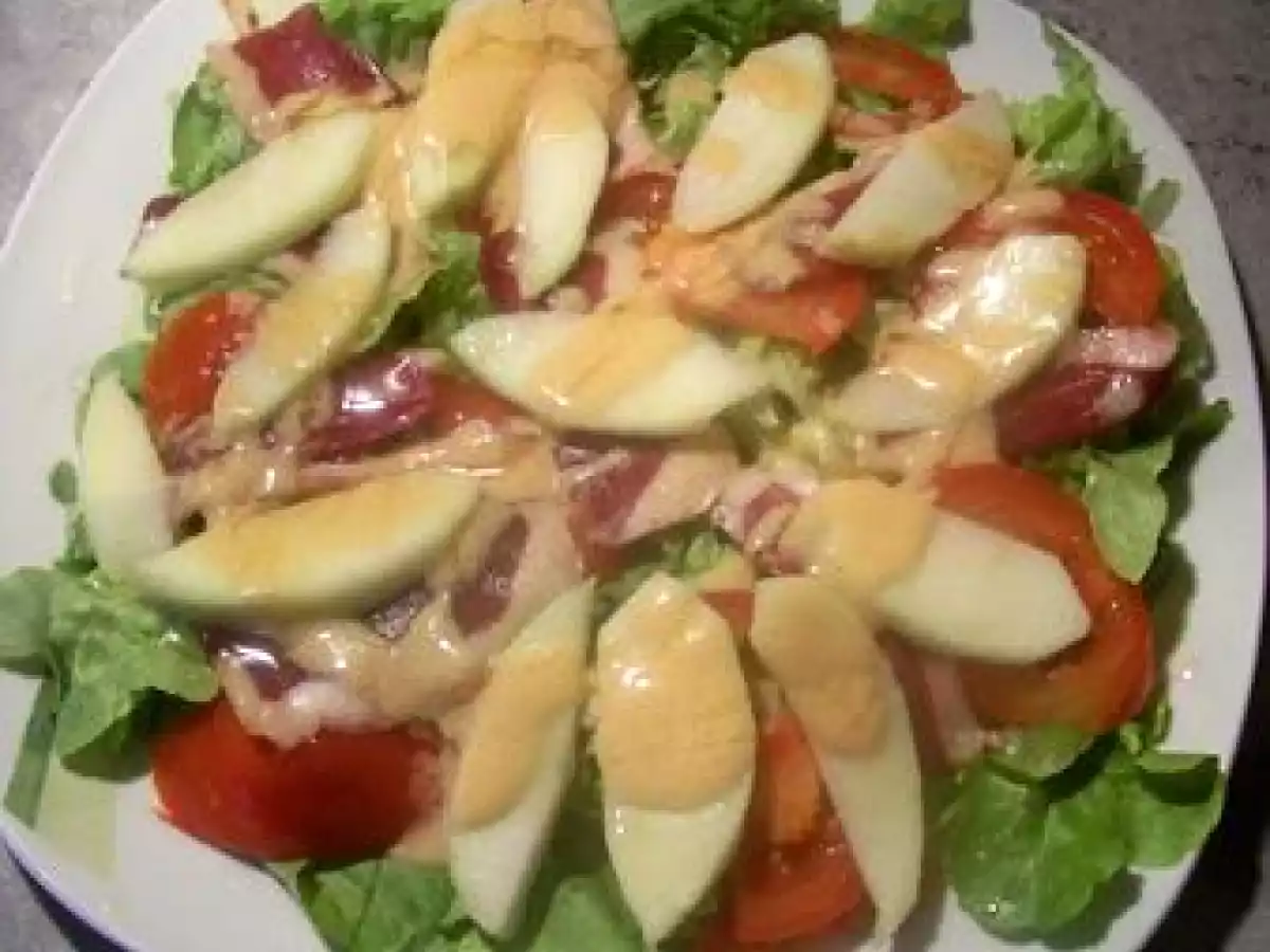 Salade sucrée salée au magret de canard