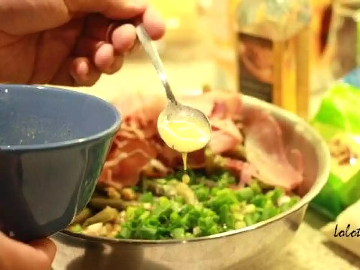 Salade sympa aux haricots verts, jambon cru et noix! - photo 4