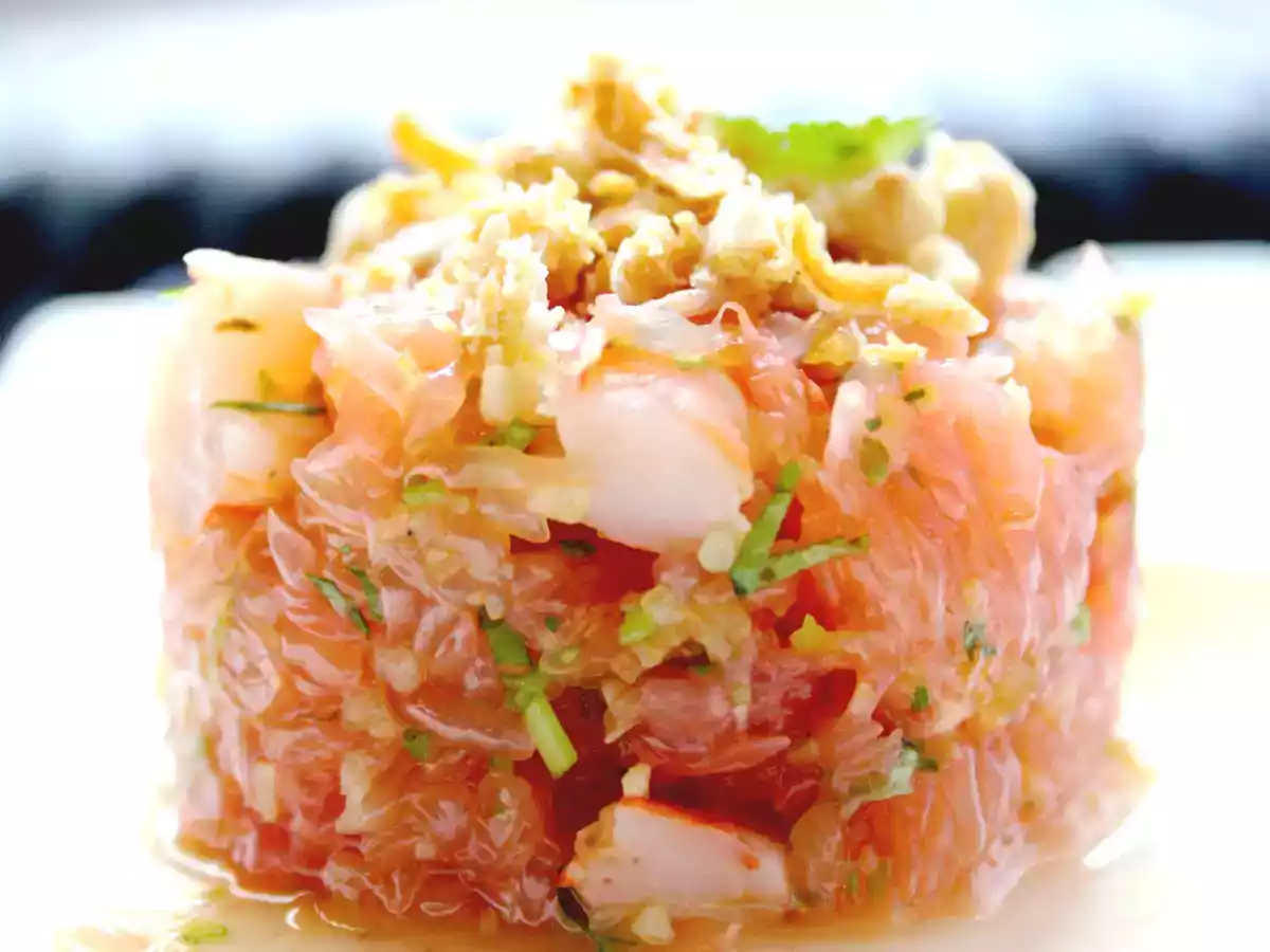 Salade Thaïe de Pamplemousse & Crevettes