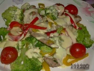 Salade tiède au canard et aux petits légumes