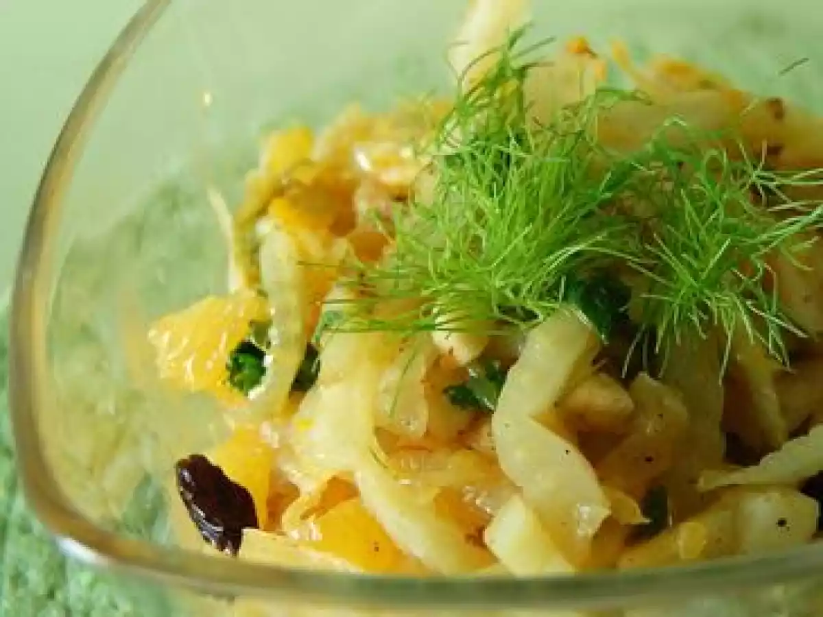 Salade tiède de fenouil et orange