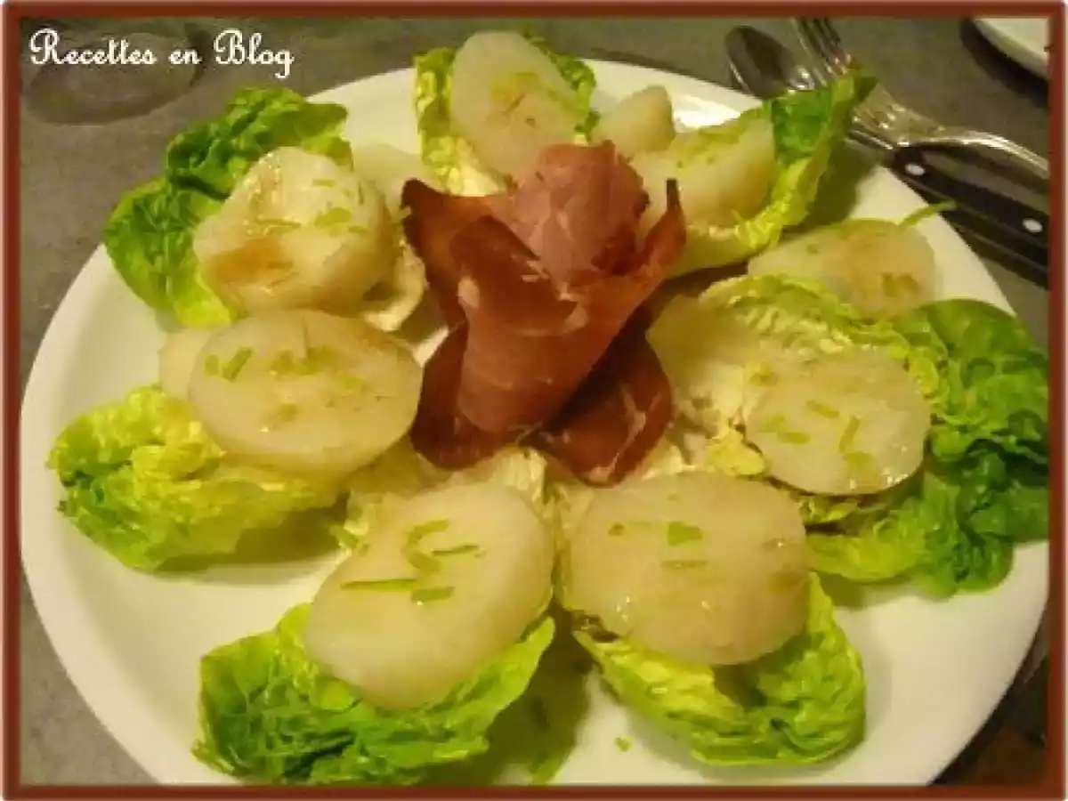SALADE TIÈDE DE TOPINAMBOURS AU CITRON