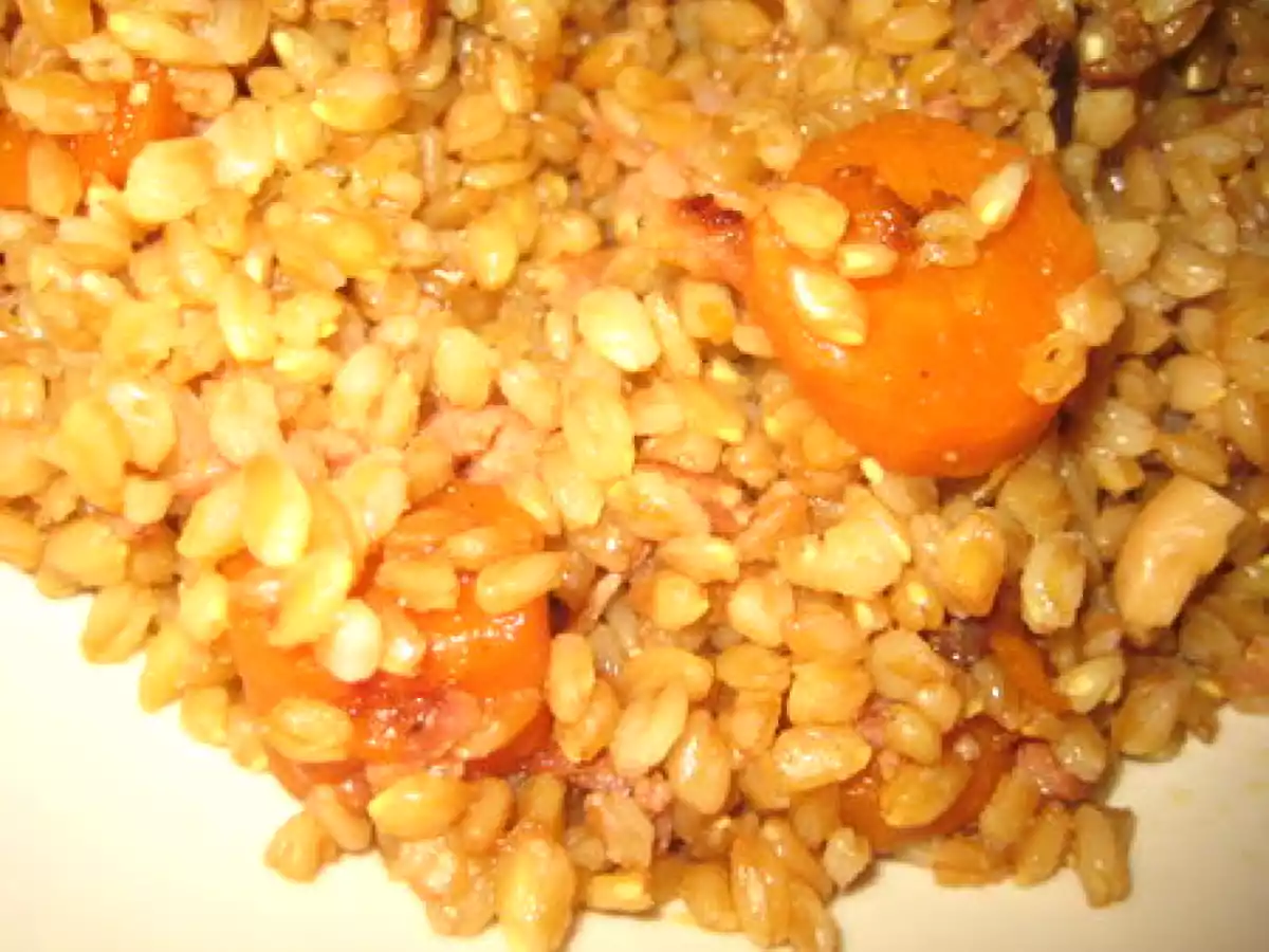 Salade tiède petit épeautre, carottes caramélisées et Noix de cajou - photo 2