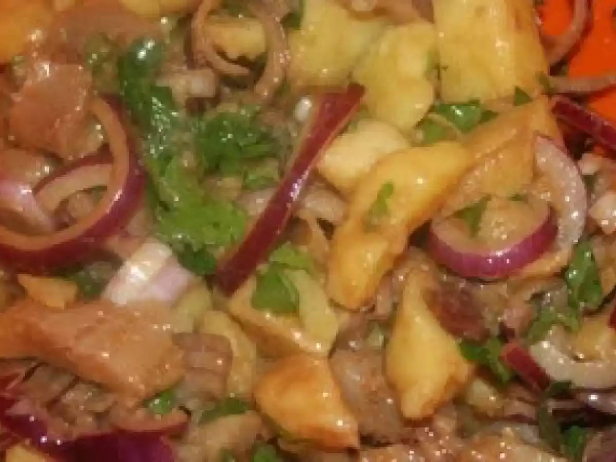 SALADE TIEDE POMMES DE TERRE ET HARENGS FUMES