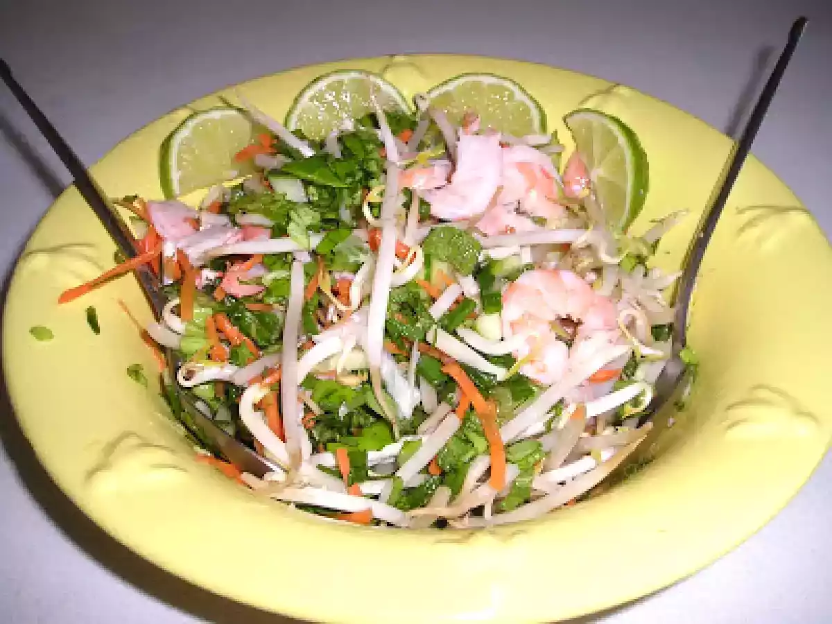 Salade vietnamienne aux crevettes