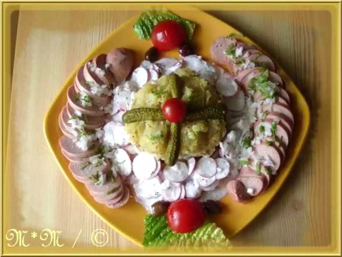 Salades de pommes de terre, radis et cervelas - photo 2