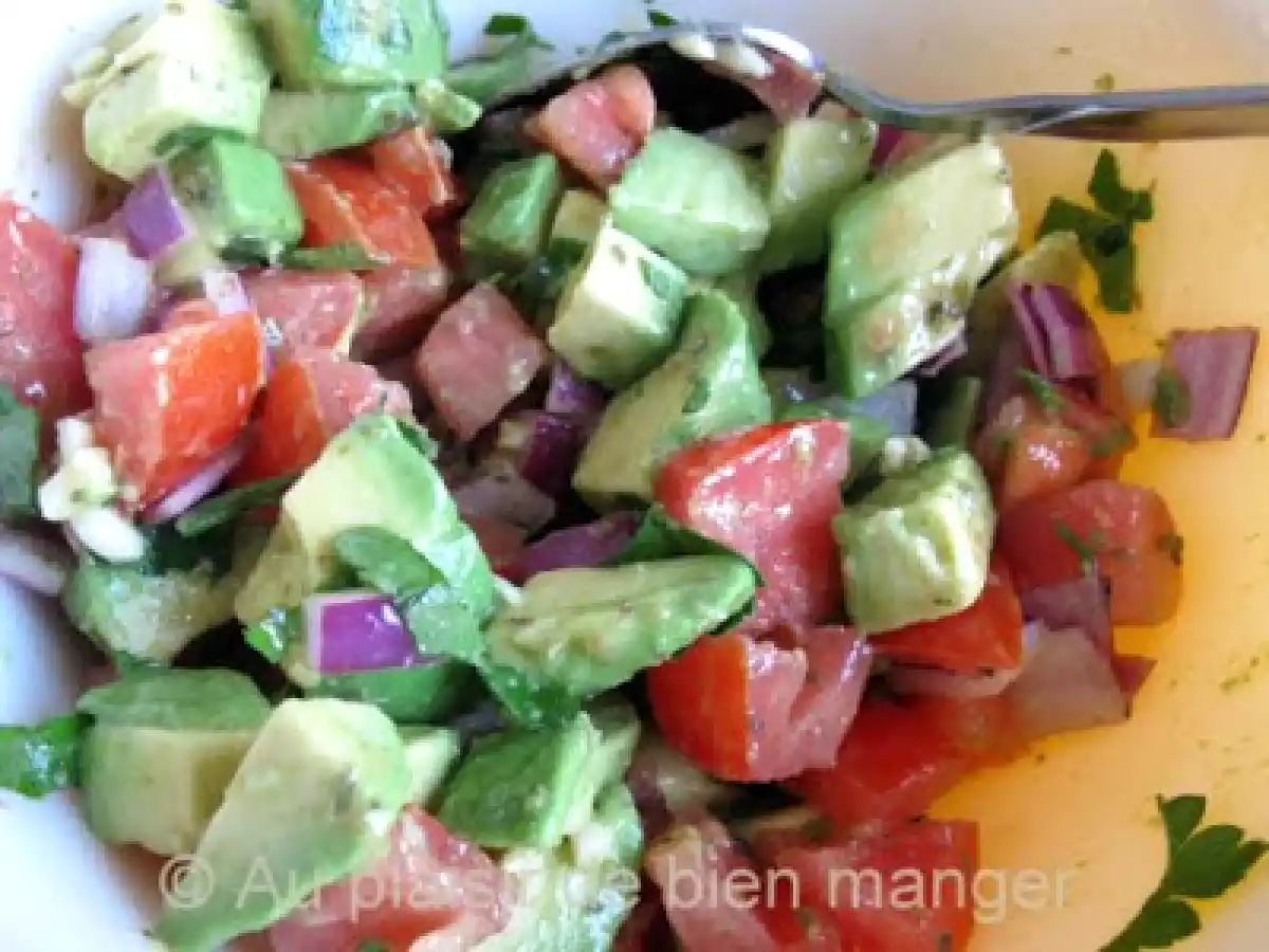 Salsa à l'avocat et au fromage feta