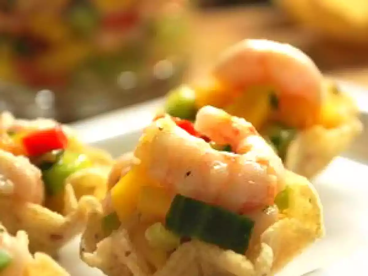 Salsa de crevettes à la mangue