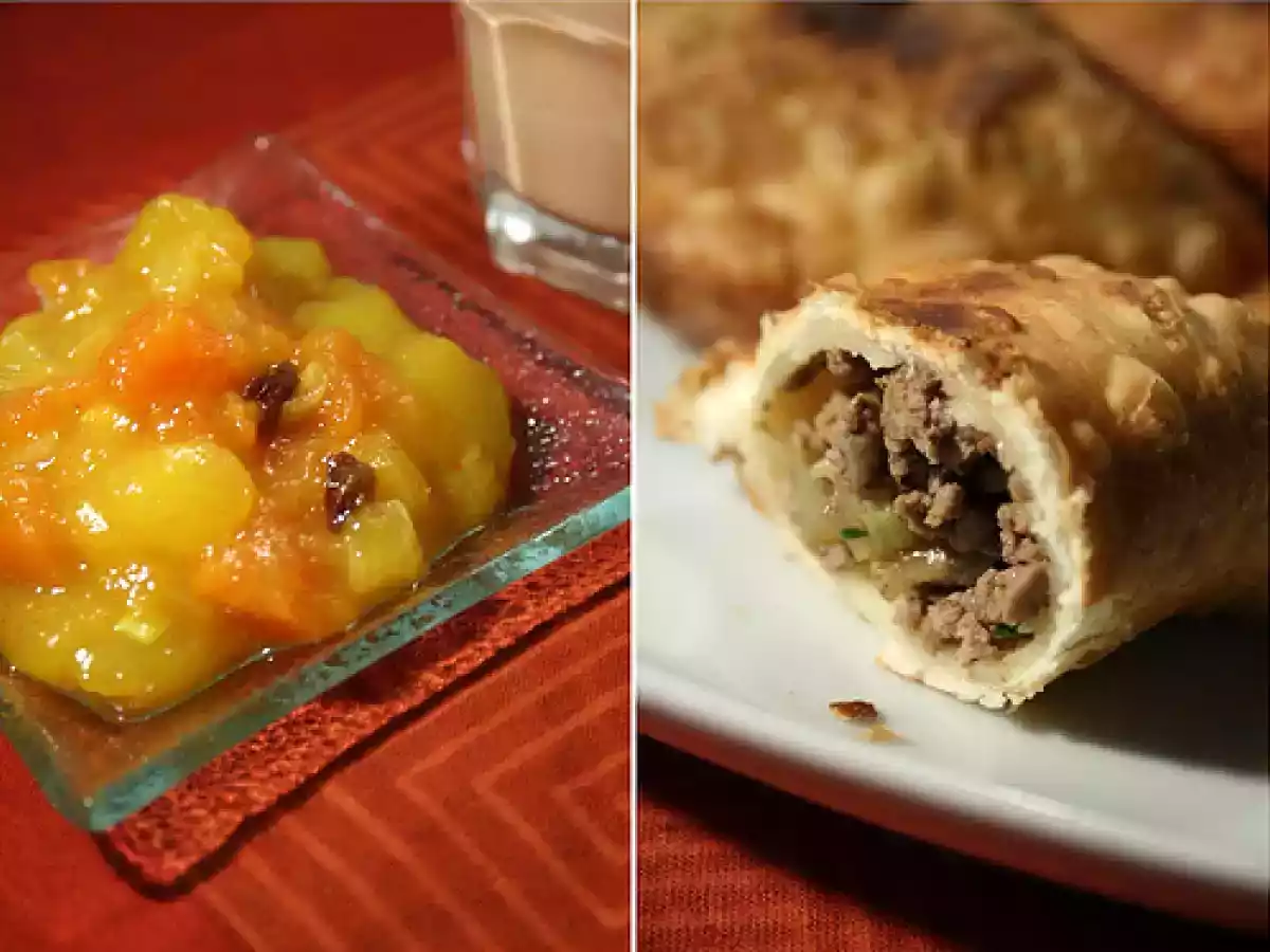 Samosas de boeuf au curry & chutney mangue-papaye - photo 3