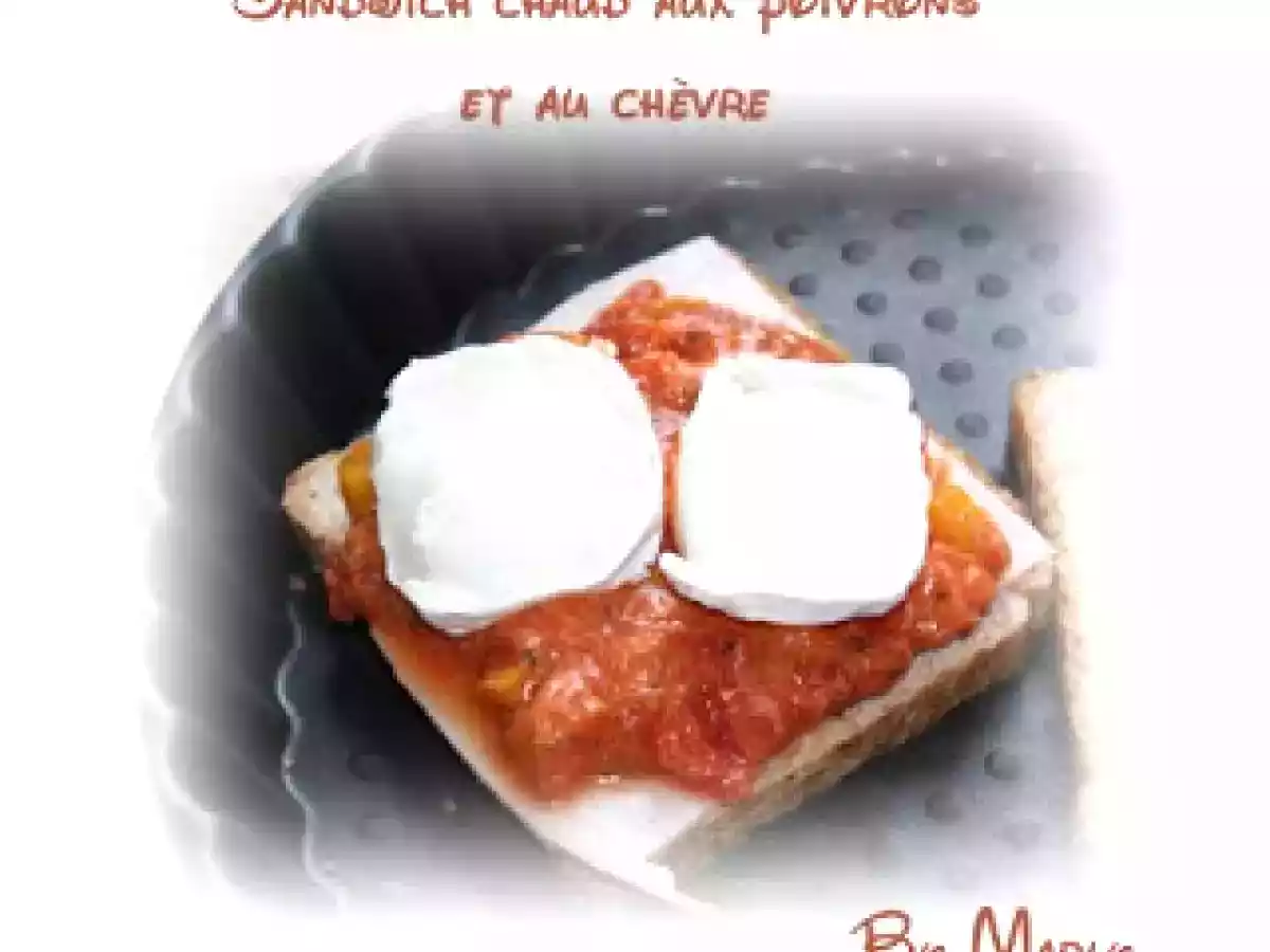 Sandwich chaud aux poivrons et au chèvre