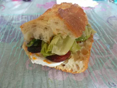Sandwich chorizo chèvre
