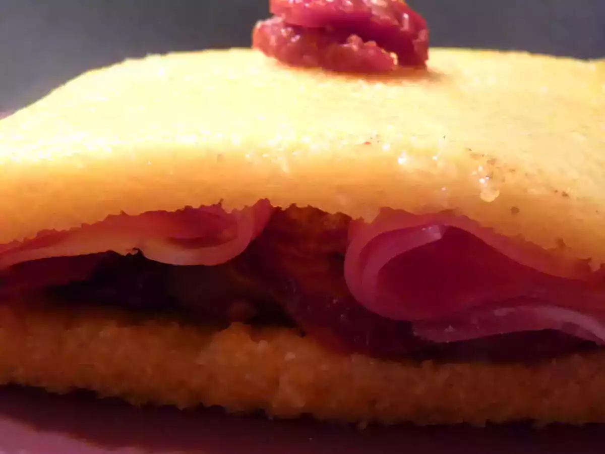 Sandwich italien à la polenta