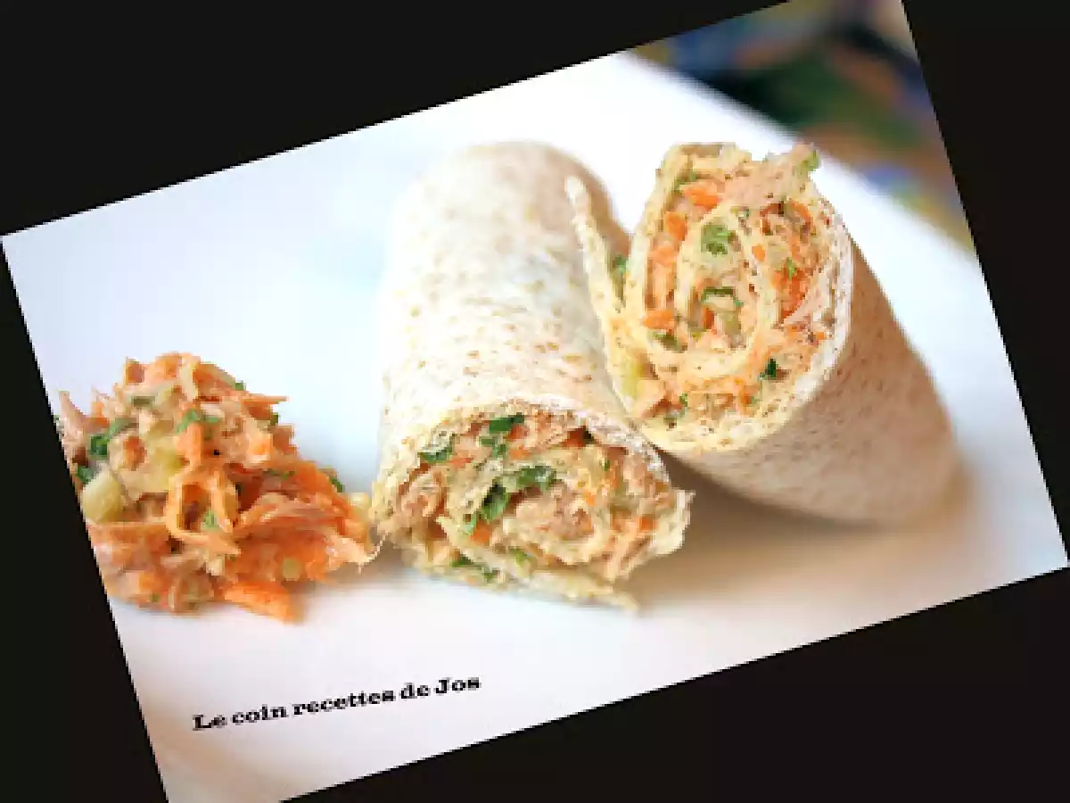 SANDWICH ROULÉ DE THON ET CAROTTES