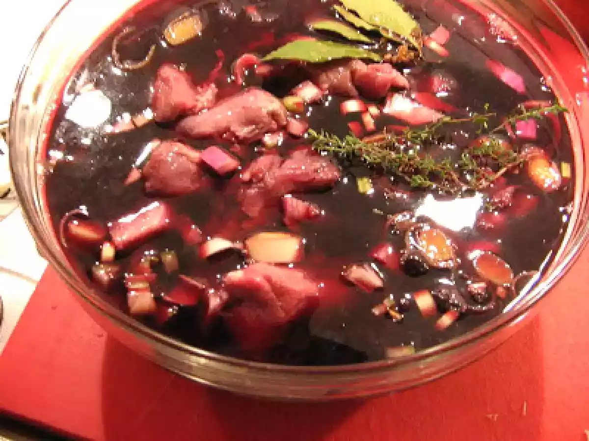 Sanglier aigre-doux - Wildschwein-Sauerbraten - photo 3