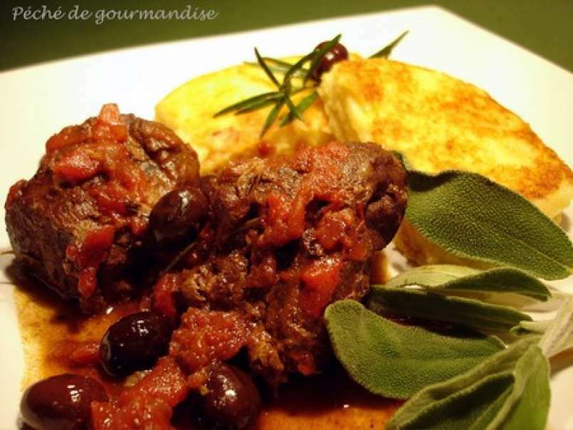 Sanglier aux olives et galettes de polenta - photo 3