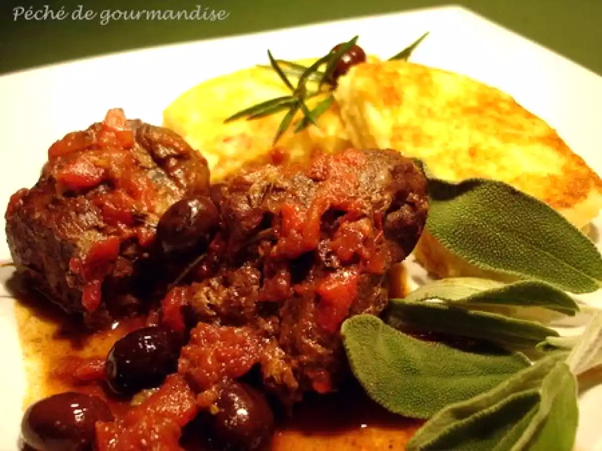 Sanglier aux olives et galettes de polenta - photo 3