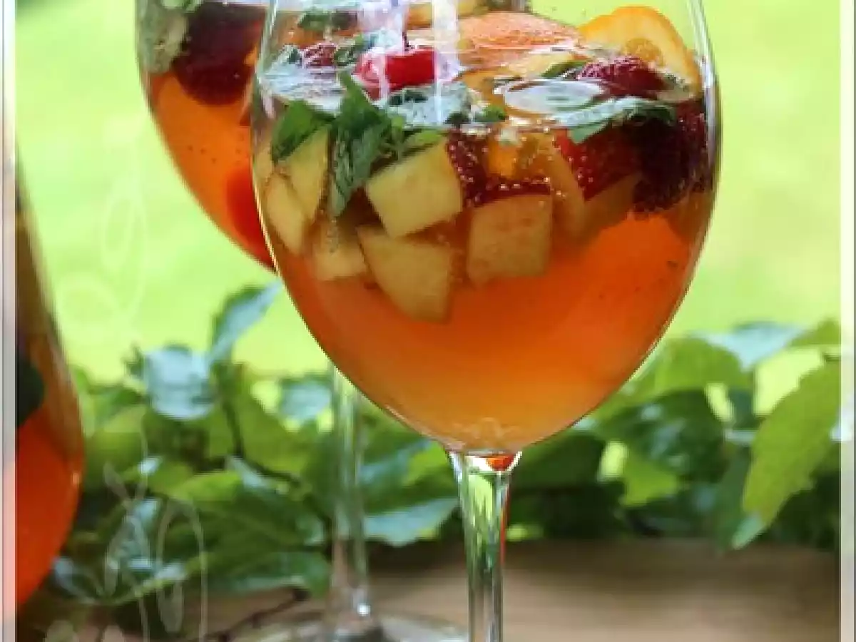 Sangria blanche pétillante