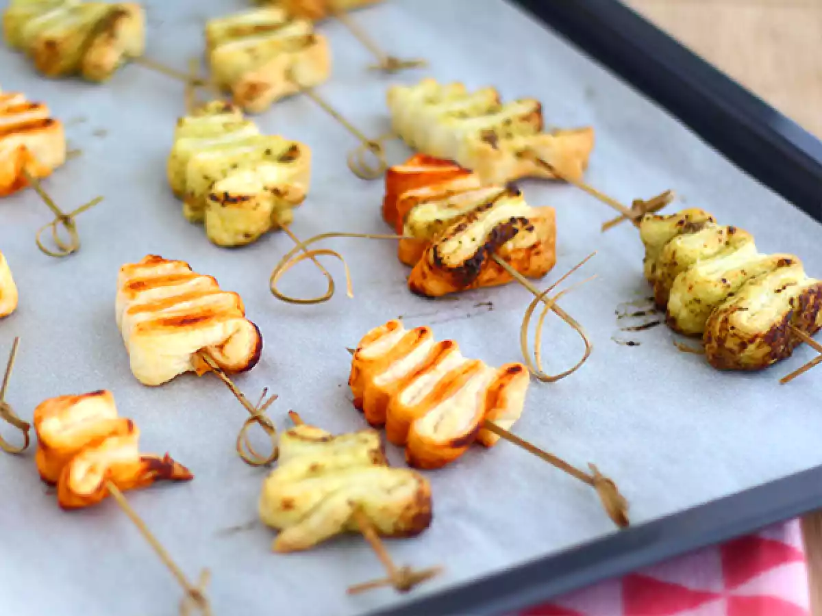 Sapins feuilletés au pesto pour l'apéritif de Noël - photo 2
