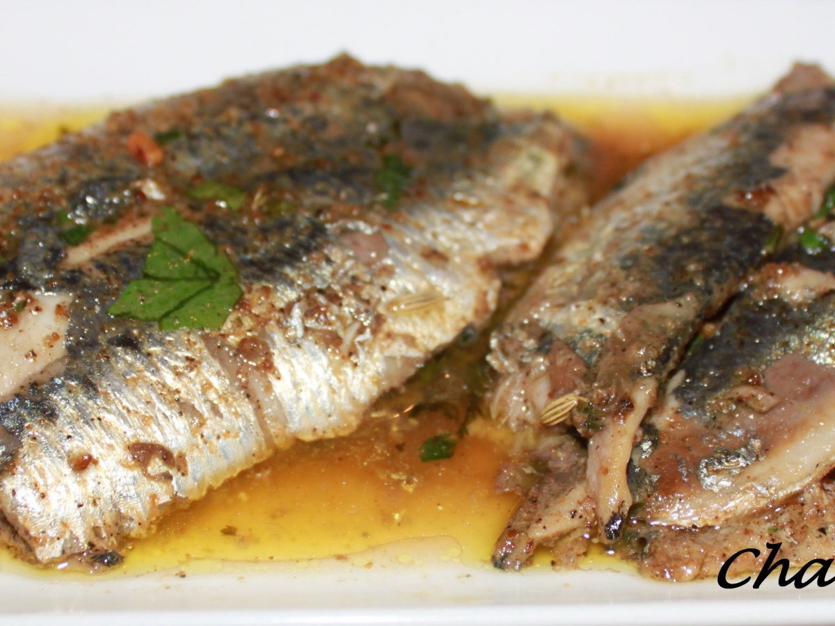 Sardines mariées au citron confit et graines de fenouil - Recette Ptitchef